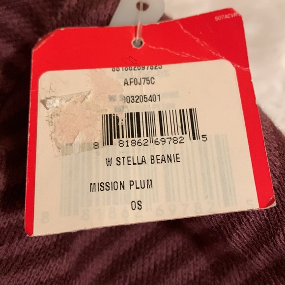 THE NORTH FACE Unisex W Stella Beanie 100% acrylic in mission plum color… - Picture 2 of 7